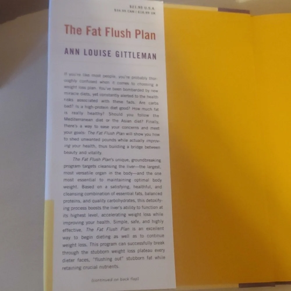 The Fat Flush Plan by Ann LOUISE gittlemean MS CNS Hardcover